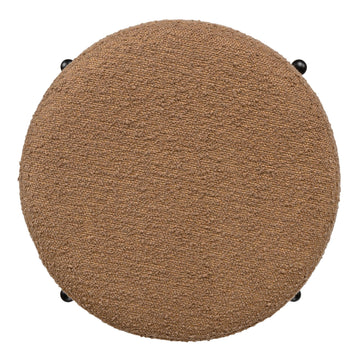 Silvia 18.5" Modern Metal/Bouclé Cushioned Vanity Stool - JONATHAN Y